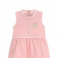 Set bebe Guess pentru fetita cu rochita si chilotei cu emblema logo