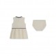 Set bebe Guess pentru fetita cu rochita si chilotei cu emblema logo
