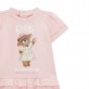 Set bebe Guess pentru fetita rochita cu ursulet si chilotei