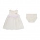 Set bebe Guess pentru fetita cu rochita cu dantela si chilotei