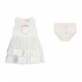 Set bebe Guess pentru fetita cu fusta stratificata si chilotei