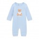 Salopeta bebe Guess unisex cu logo cu ursulet