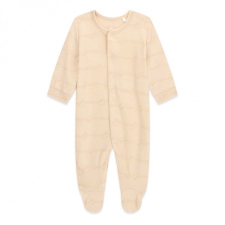 Salopeta bebe Guess unisex cu print inscriptii