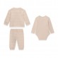 Set bebe cu maneca lunga Guess unisex cu print si logo 