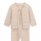Set bebe cu maneca lunga Guess unisex cu print si logo 