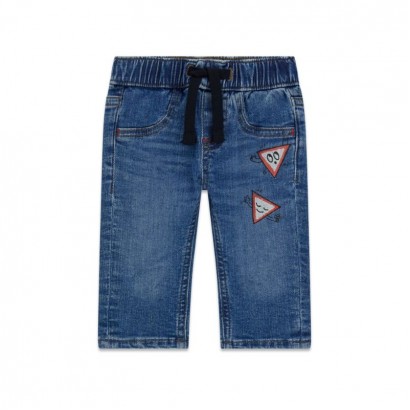 Blugi elastici bebe Guess pentru baiat croiala standard