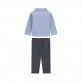 Set bebe Guess pentru baiat cu camasa si pantaloni Set bebe Guess pentru baiat cu camasa si pantaloni