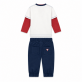 Set bebe Guess pentru baiat bluza cu print cu ursulet si pantaloni 