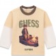 Set bebe Guess pentru baiat bluza cu print cu ursulet si pantaloni 