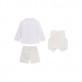 Set bebe Guess pentru baiat camasa vesta si pantaloni scurti