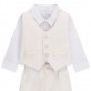Set bebe Guess pentru baiat camasa vesta si pantaloni scurti