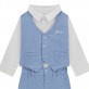 Set bebe Guess pentru baiat camasa vesta si pantaloni scurti