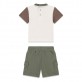 Set bebe Guess pentru baiat tricou cu imprimeu si pantaloni scurti Set bebe Guess pentru baiat tricou cu imprimeu si pantaloni scurti