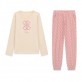 Set pijama copii Guess pentru fata bluza cu maneca lunga si pantaloni