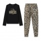 Set pijama copii Guess pentru fata bluza cu maneca lunga si pantaloni