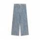 Pantaloni lungi copii Guess pentru fata talie inalta si picioare largi