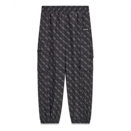 Pantaloni sport copii Guess pentru fata cu buzunare cargo 