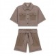 Set copii Guess pentru fata camasa cu maneca scurta pantaloni scurti