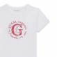 Tricou copii Guess pentru fata cu maneca scurta si inscriptie logo Tricou copii Guess pentru fata cu maneca scurta si inscriptie logo