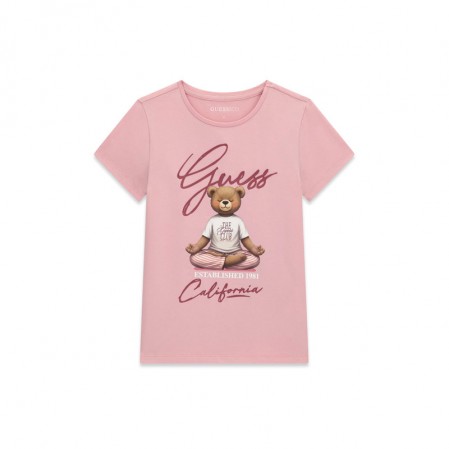 Tricou copii Guess pentru fata cu imprimeu de ursulet
