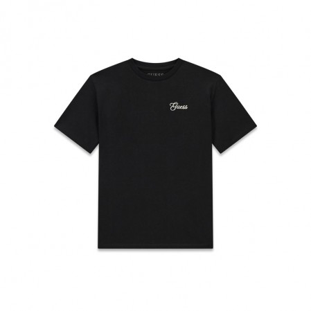 Tricou copii Guess pentru fata cu inscriptie in fata si la spate