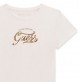 Tricou copii cu maneca scurta Guess pentru fata cu inscriptie logo