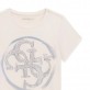 Tricou copii cu maneca scurta Guess pentru fata cu logo mare frontal
