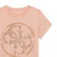 Tricou copii cu maneca scurta Guess pentru fata cu logo mare frontal