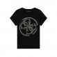Tricou copii cu maneca scurta Guess pentru fata cu logo mare frontal