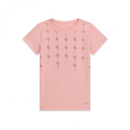 Tricou copii cu maneca scurta Guess pentru fata cu pietricele