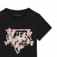 Tricou copii cu maneca scurta Guess pentru fata cu logo si fluturi