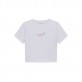 Tricou copii Guess pentru fata cambrat cu logo si fluture