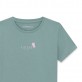 Tricou copii Guess pentru fata cambrat cu logo si fluture