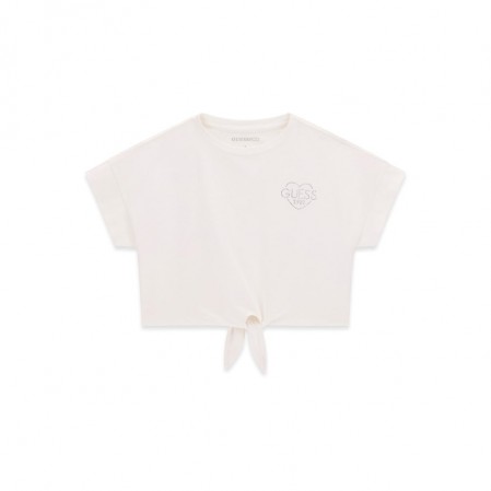 Tricou copii Guess pentru fata scurta cu logo