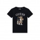 Tricou de copii Guess pentru fata cu aplicatie ursulet Tricou de copii Guess pentru fata cu aplicatie ursulet
