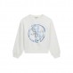 Bluza copii Guess pentru fata cu logo mare frontal si pietricele