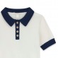 Bluza copii Guess pentru fata cu maneca scurta nasturi si logo