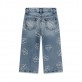 Pantaloni copii Guess pentru fata denim cu picioare largi