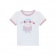Tricou copii Guess pentru fata cu logo de inima si inscriptie Tricou copii Guess pentru fata cu logo de inima si inscriptie