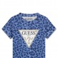 Tricou copii Guess pentru fata cu logo si print leopard