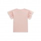 Tricou de copii cu maneca scurta Guess pentru fata cu inscriptie