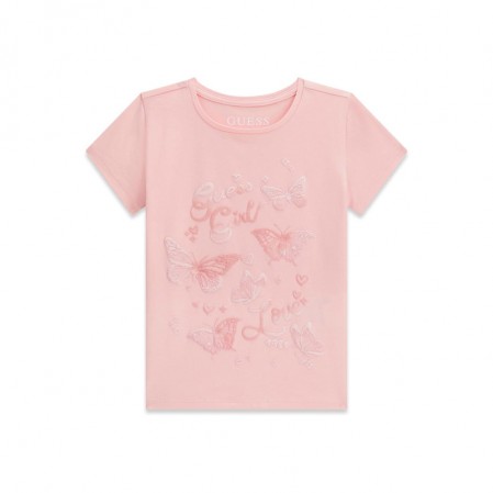 Tricou copii cu maneca scurta Guess pentru fata cu fluturi