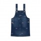 Rochita confortabila din denim copii Guess pentru fata cu broderie