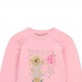 Bluza copii Guess pentru fata cu maneca lunga inscriptie si fluture