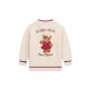 Cardigan copii Guess pentru fata logo si desen cu ursulet 