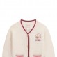 Cardigan copii Guess pentru fata logo si desen cu ursulet 