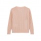 Cardigan copii cu maneci lungi Guess pentru fata logo pe stanga