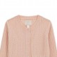 Cardigan copii cu maneci lungi Guess pentru fata logo pe stanga