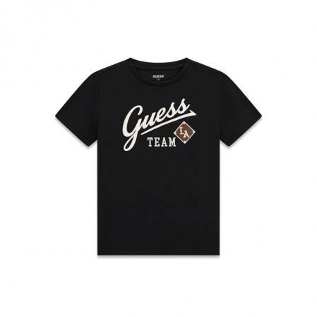 Tricou copii cu maneca scurta Guess pentru baiat mini ME neagra