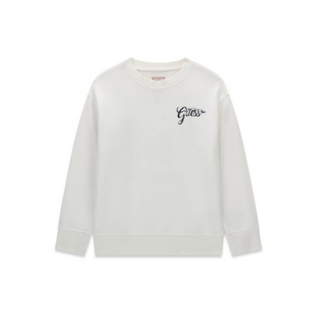 Bluza copii Guess de baiat cu maneca lunga logo si imprimeu la spate